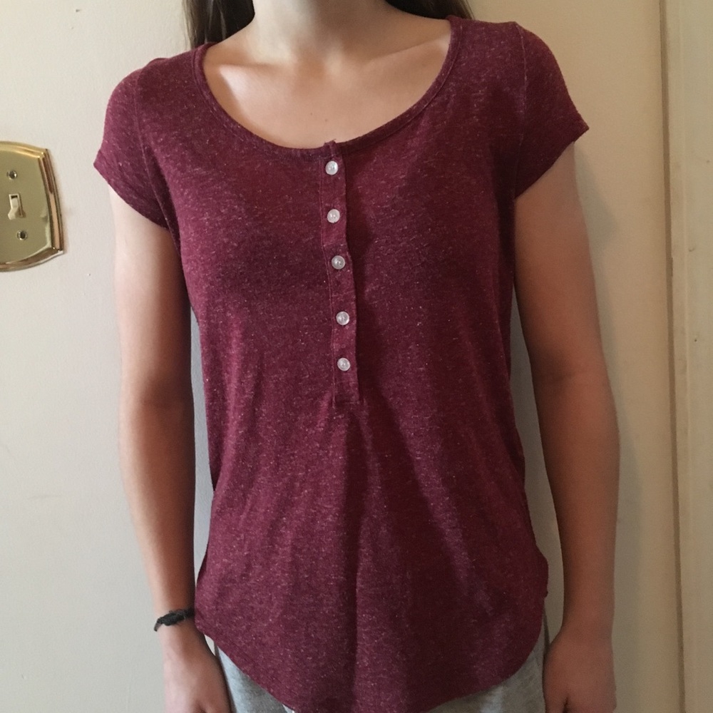 Charlotte Russe Maroon Shirt